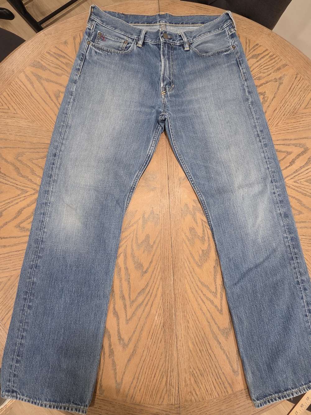 Polo Ralph Lauren Jeans Men 33x32 Classic Fit 867 Blue Denim Straight Leg